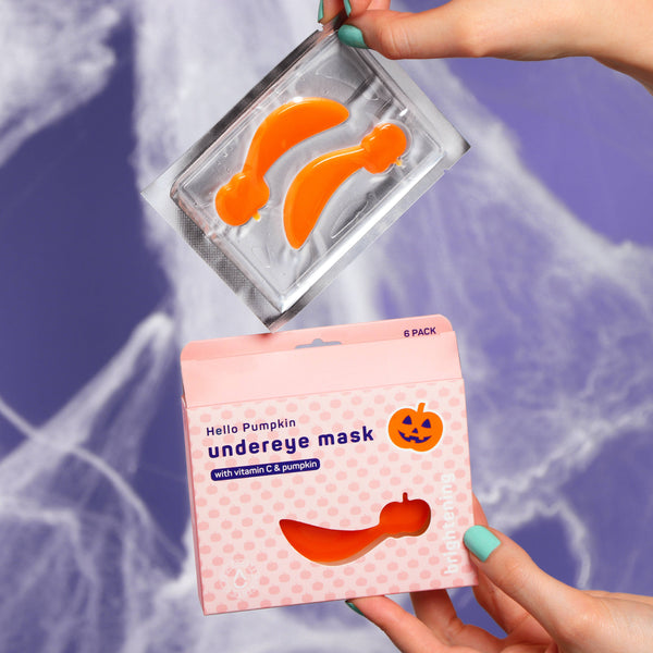 Halloween Hello Pumpkin Brightening Undereye Masks - 6 Pairs