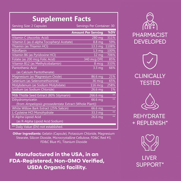 Good Morning - Hangover Pills - Electrolytes and Vitamins